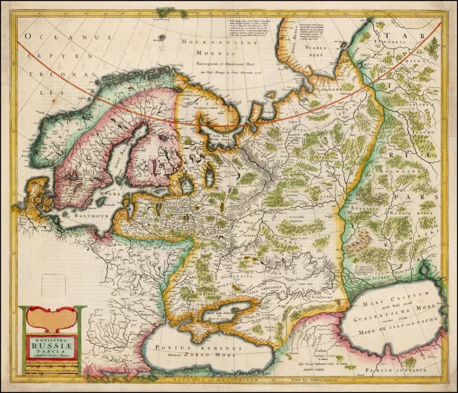 ��� ����� Novissima Russiae Tabula Isaaco Massa (�������� ����� ������ ������ �����) 1633 ���� ��������� ������ ���������� ��������