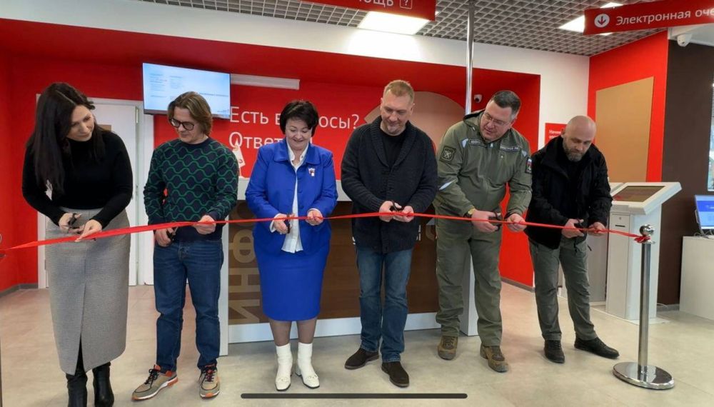 Галина Данильченко: Сегодня в Мелитополе, на улице Ломоносова, открыт самый большой в Запорожской области офис центра «Мои документы»