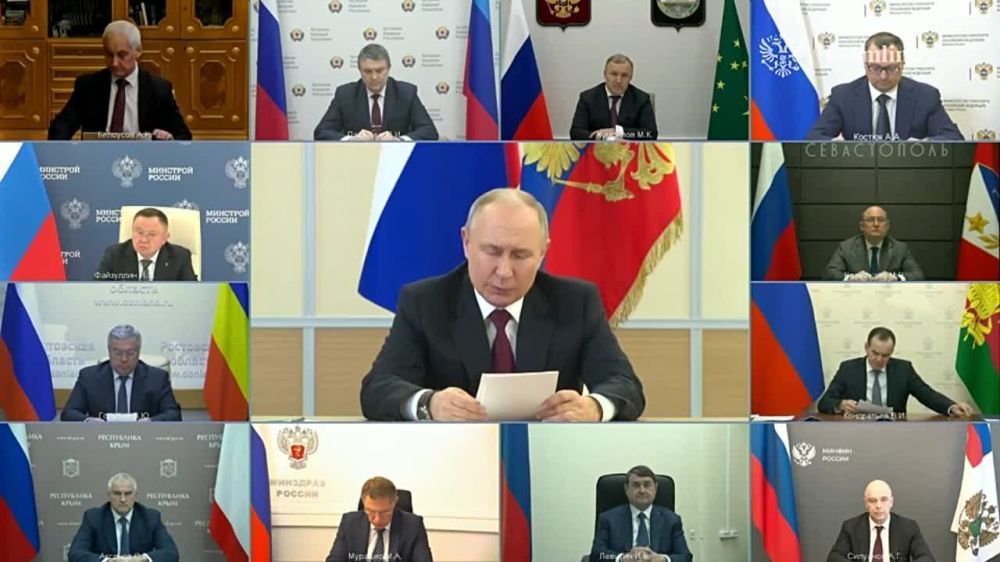 Евгений Балицкий: Принял участие в видеосовещании по вопросам развития Юга России и Приазовья, которое прошло под председательством Владимира Владимировича Путина