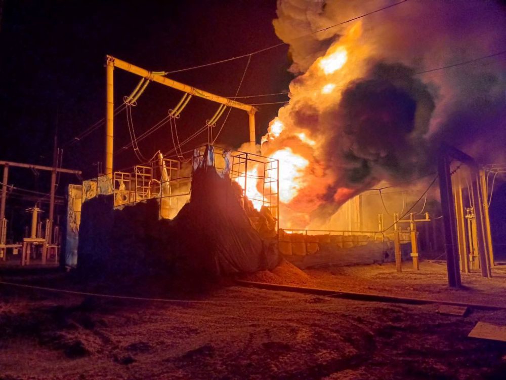 После удара со стороны ВСУ по подстанции в Токмакском районе более 25 тысяч абонентов в 75 населенных пунктах остались без электричества