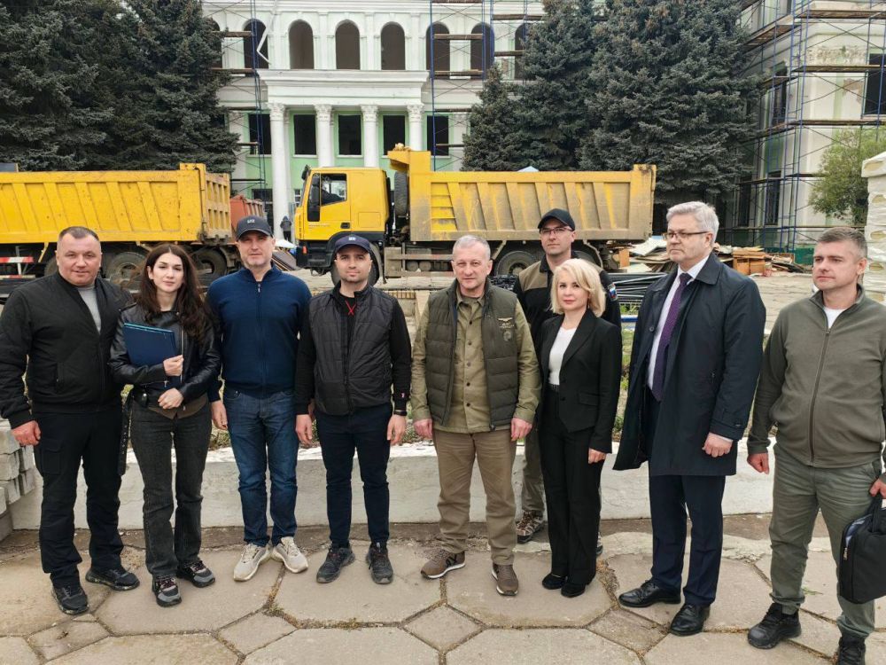 Делегация Казначейства России посетила объекты инфраструктуры Запорожской области