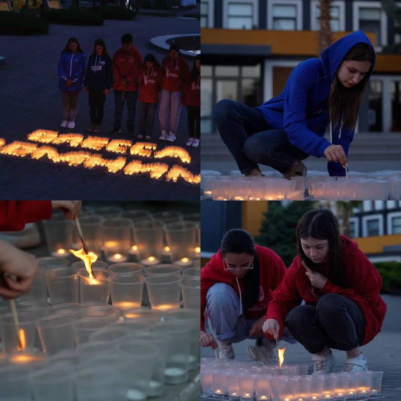 Жители Запорожской области почтили память погибших в одесском Доме профсоюзов