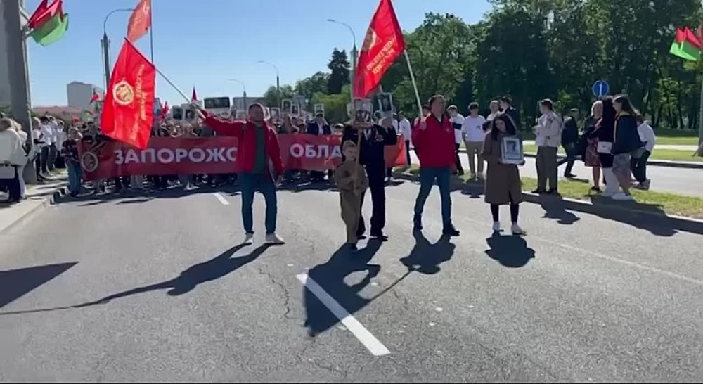 В Бресте прошла акция «Бессмертный полк» — жители Запорожской области приняли участие в шествии