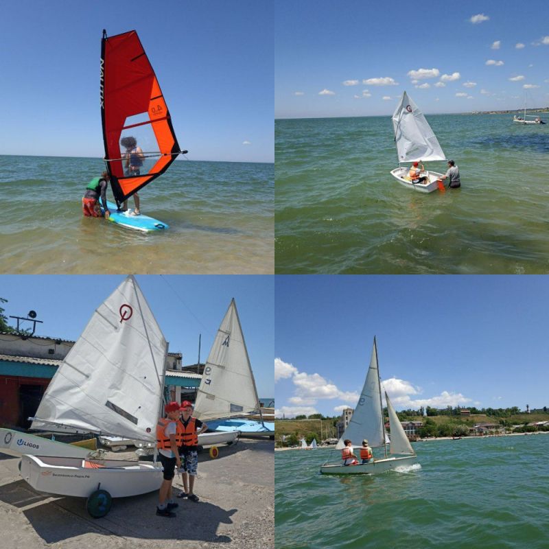 На базе бердянского спортивно-морского центра для детей начался тренировочный сезон парусного спорта и яхтенного туризма