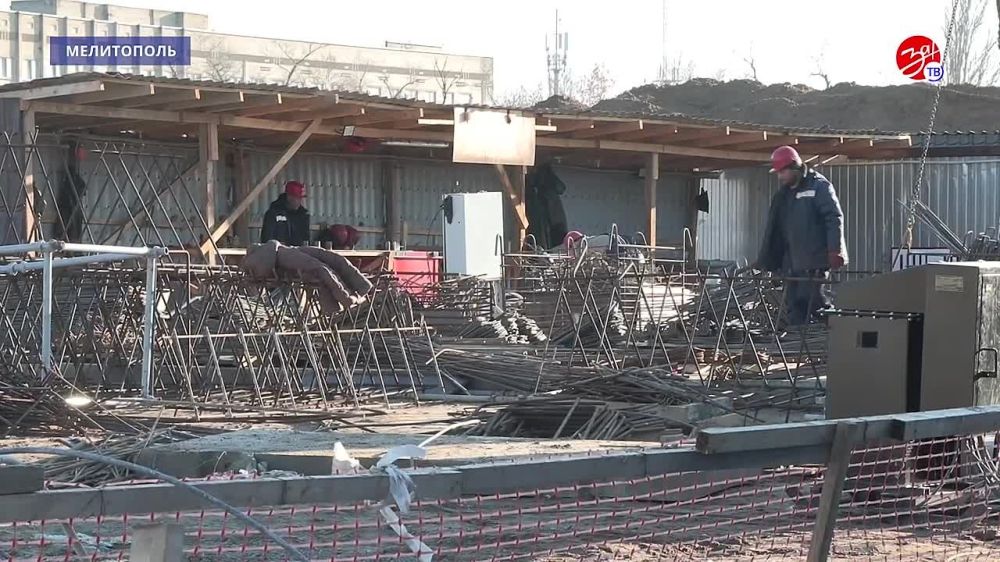 Ирина Гехт посетила строительную площадку в Мелитополе, где возводится педиатрический центр