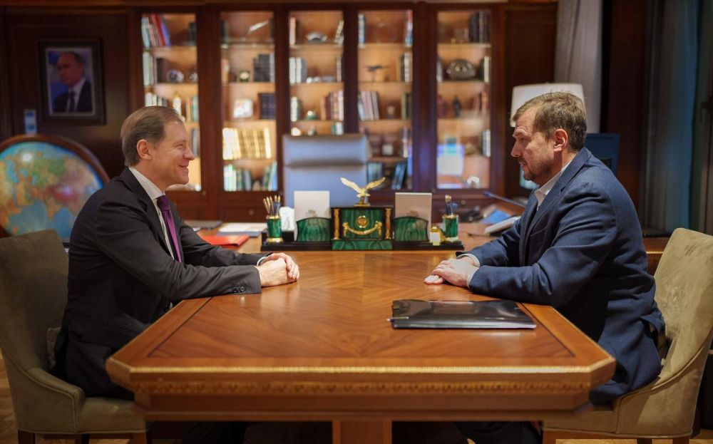 Евгений Балицкий встретился с первым зампредом Правительства РФ Денисом Мантуровым в рамках рабочей встречи