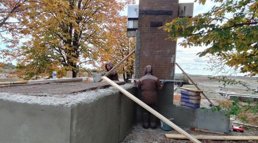 В Пискошино приступили к восстановлению памятника Герою СССР Александру Яковенко