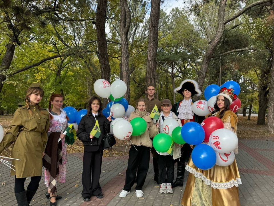 В городском парке состоялась фотосессия «Застывшие мгновения истории»