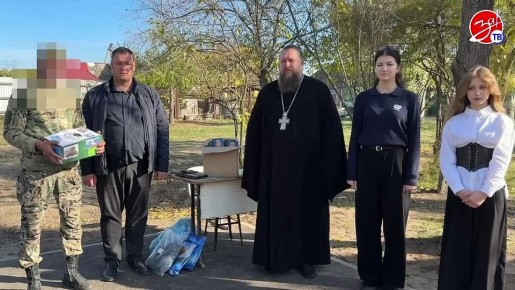 В Мелитопольской школе №24 состоялась акция в поддержку российских военнослужащих