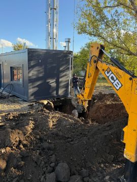 Шефы из Севастополя начали прокладывать сети водоснабжения к блочно-модульной котельной в Светлодолинском