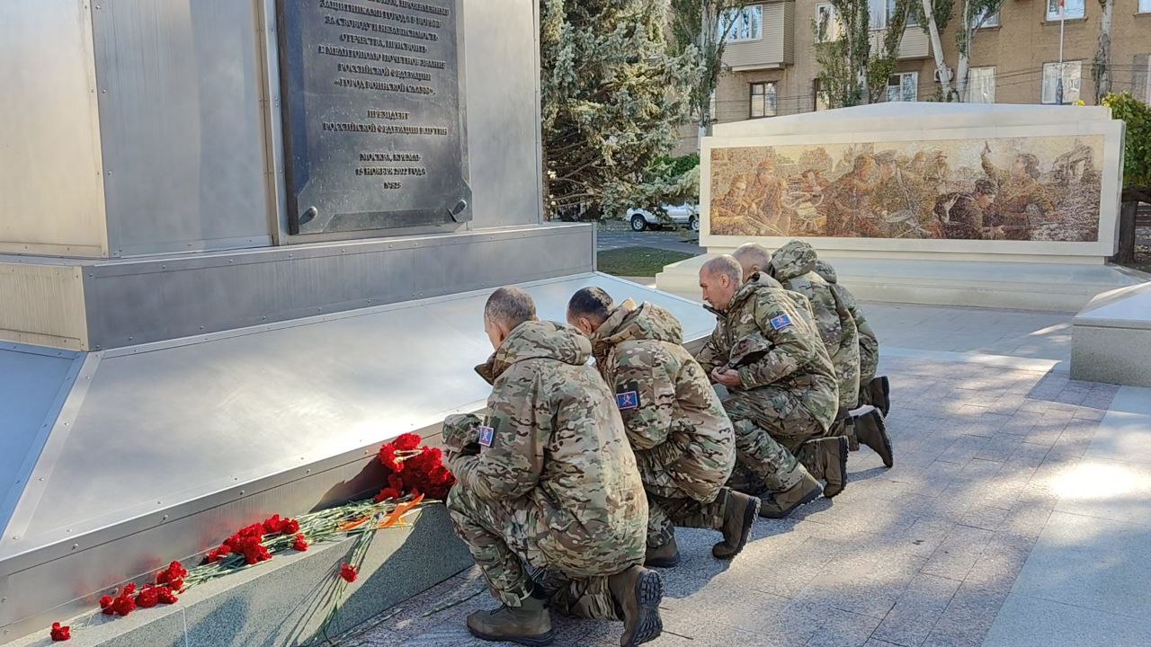 Бойцы добровольческого отряда имени Мартына Пушкаря побывали в Мелитополе