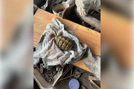 В Запорожской области полиция изъяла у местного жителя боевую гранату