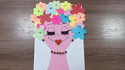 Открытка для мамы. В Клубе досуга с. Обильное к Дню матери прошёл творческий час «Открытка для мамы»