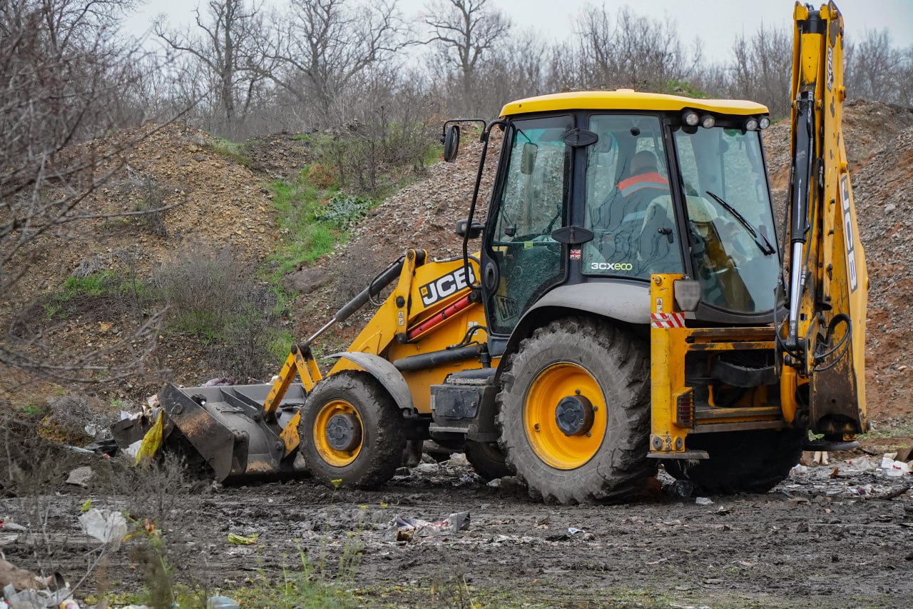 В Запорожской области ликвидировали стихийно образовавшуюся свалку