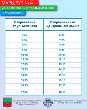 Знакомимся с маршрутами!. Минтранс Запорожской области продолжает информировать жителей о работе общественного транспорта