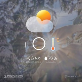 Солнечная погода ожидается в Запорожской области в субботу
