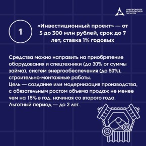 Финансирование промышленных предприятий на льготных условиях