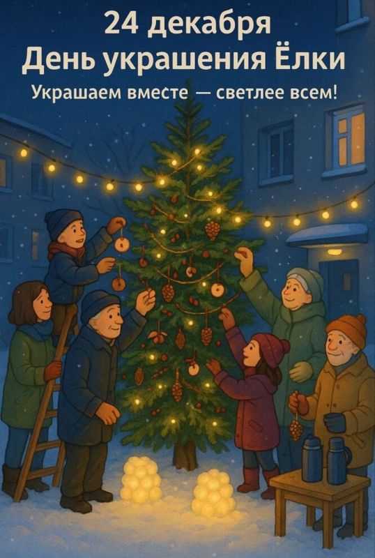 Предновогодний конкурс и флешмоб ко Дню украшения ёлки — 24 декабря