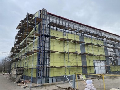 В здании дома культуры в Терпенье делают отделку помещений