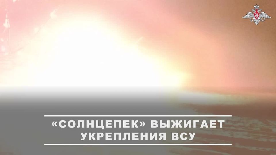 Врагу не скрыться. Расчёт ТОС-1А «Солнцепёк» 35-й армии группировки войск «Восток» уничтожил укреплённый пункт ВСУ в Запорожской области