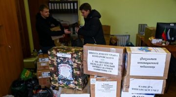 Студенты МелГУ передали помощь участникам СВО