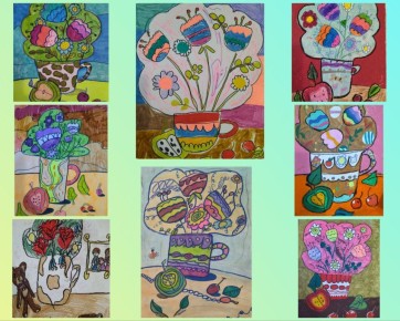 Дышит радостью картина,. В ней всё к месту, всё едино