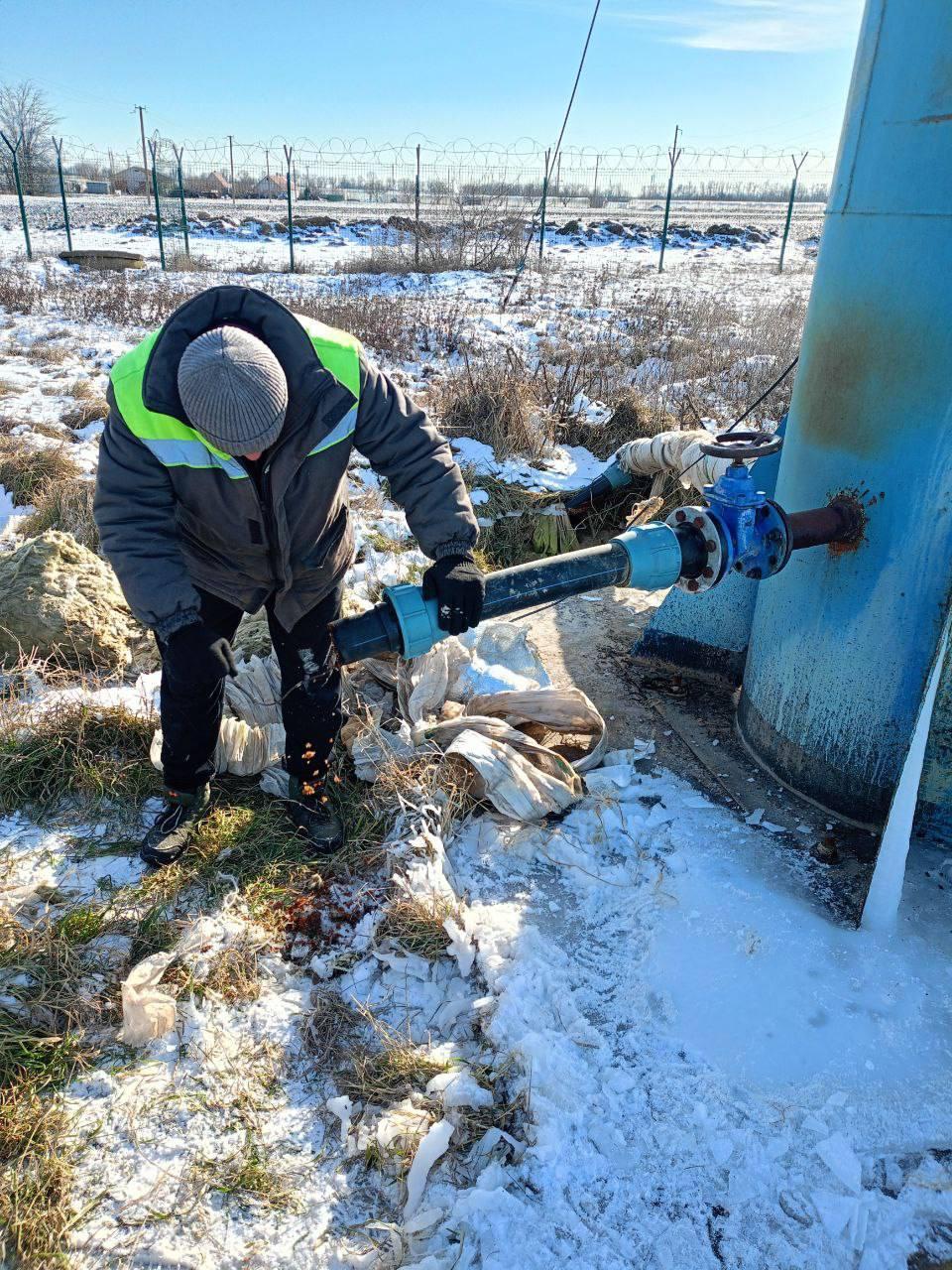 Как аварийная шефская бригада помогала в зимний период Запорожской области