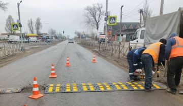 ГУП «УАЗО» продолжает выполнять работы по обеспечению безопасности дорожного движения на территории Запорожской области