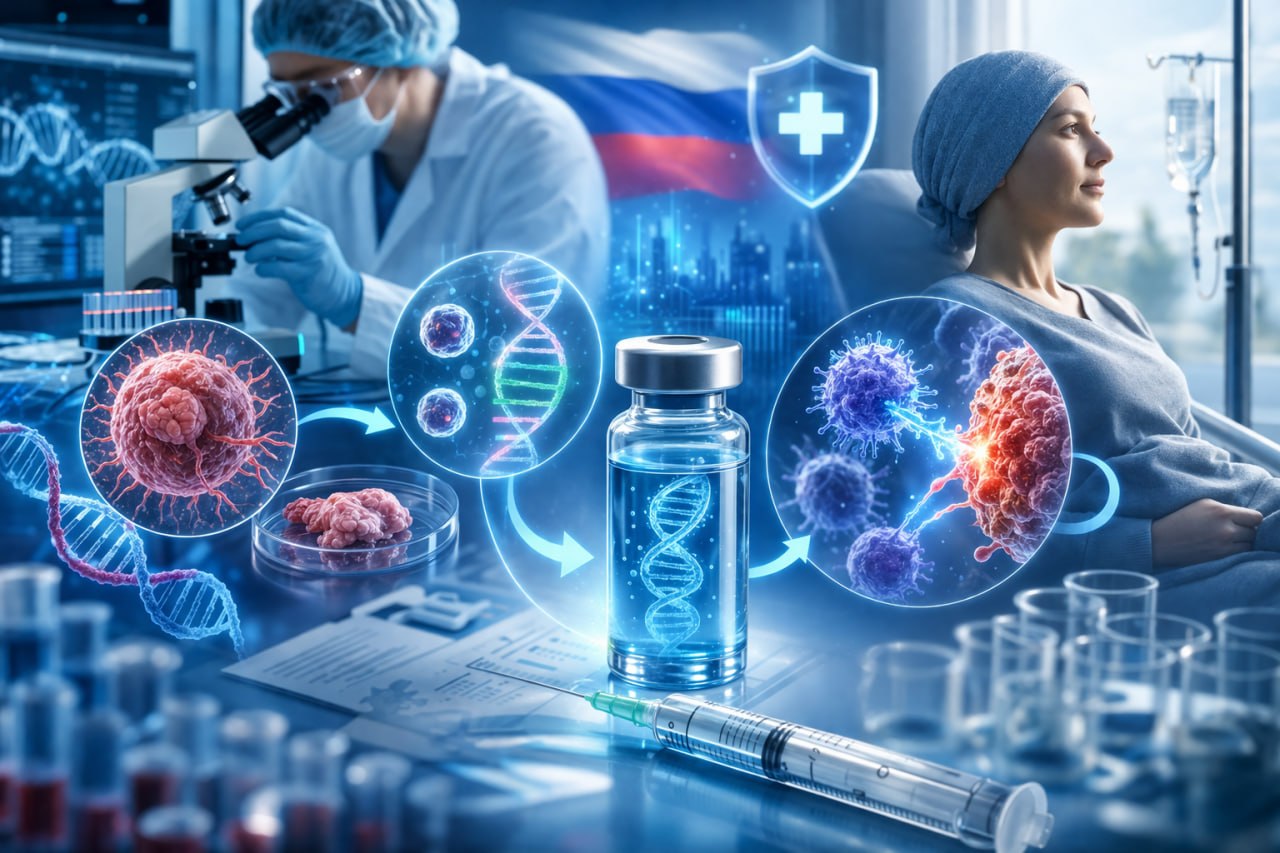 Россияне смогут бесплатно получать вакцину от рака - отечественную разработку включили в систему ОМС