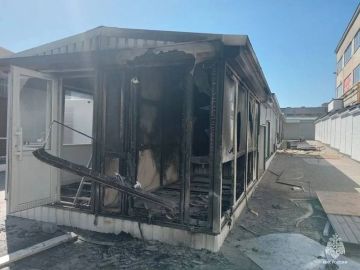 На рынке в Мелитополе сгорел батискаф