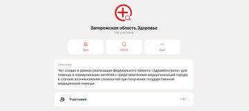 Медчат «Запорожская область. Здоровье» работает в мессенджере MAX