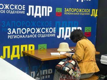Приём граждан ЛДПР: помощь жителям Запорожской области остаётся главным приоритетом