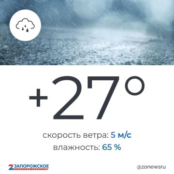 Дождь будет в Запорожской области в пятницу