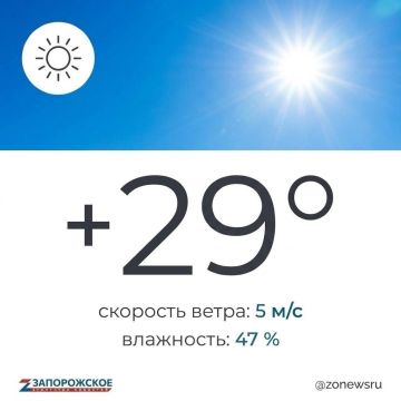 Солнечный, ясный день ожидается в Запорожской области в четверг