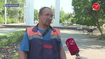 Коммунальщики Мелитополя проводят плановый покос травы