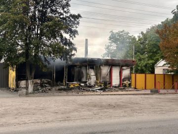 Два магазина в Каменке-Днепровской сгорели после ударов ВСУ в ночь на 24 июля