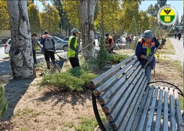 В Мелитополе навели порядок на проспектах 50-летия Победы и Богдана Хмельницкого